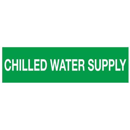 ANSI Pipe Markers Chilled Water Supply - PK/10